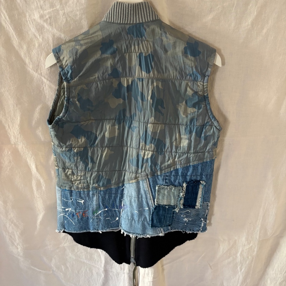 GREG LAUREN QUILTED CAMOUFLAGE VEST - Picture 8 of 9